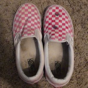 Pink Checkered Vans